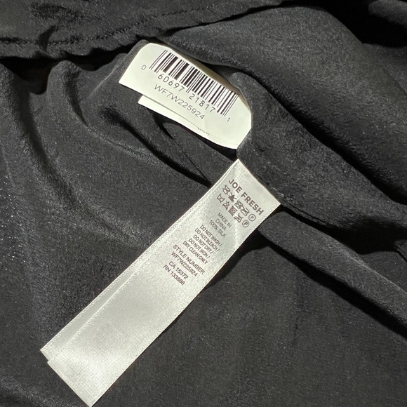 Joe Fresh - Black - Silk Tunic - Size S - Picture 2 of 4